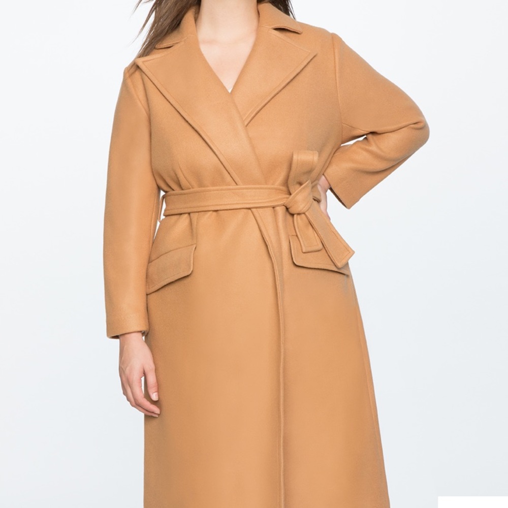 Eloquii x Katie Sturino Tie Waist Robe Coat